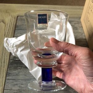 COPY - New! Denby Magnum Blue Small Goblet set of 4